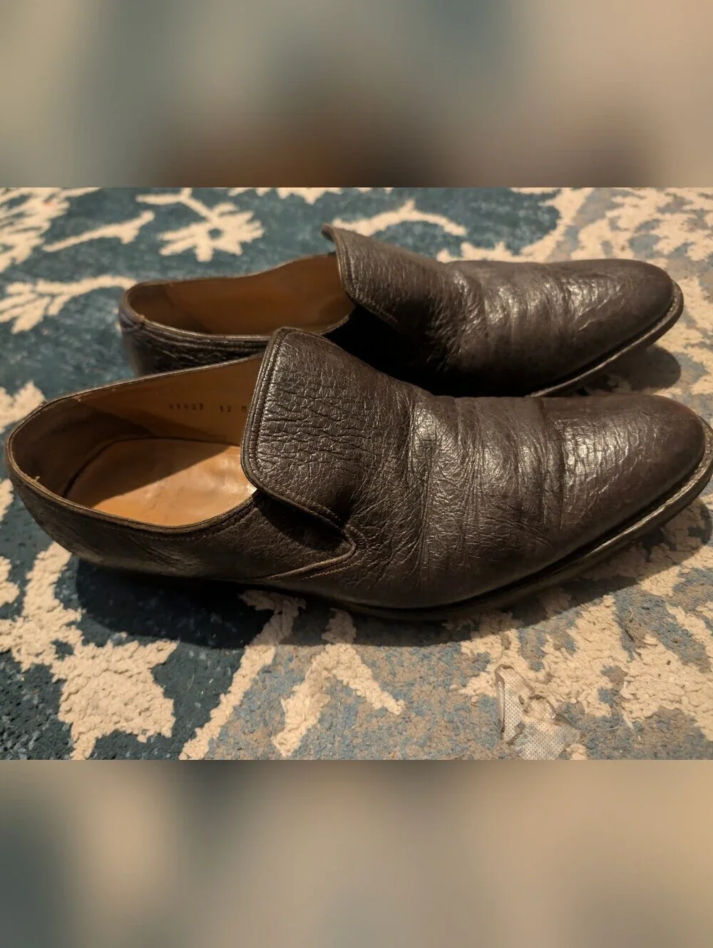 Gravati Men's Slip-On Leather Loafers in Dark Brown
